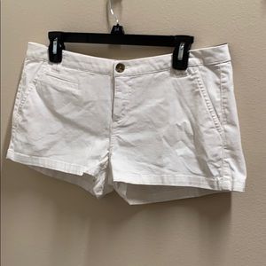 Express White Low Rise Shorts